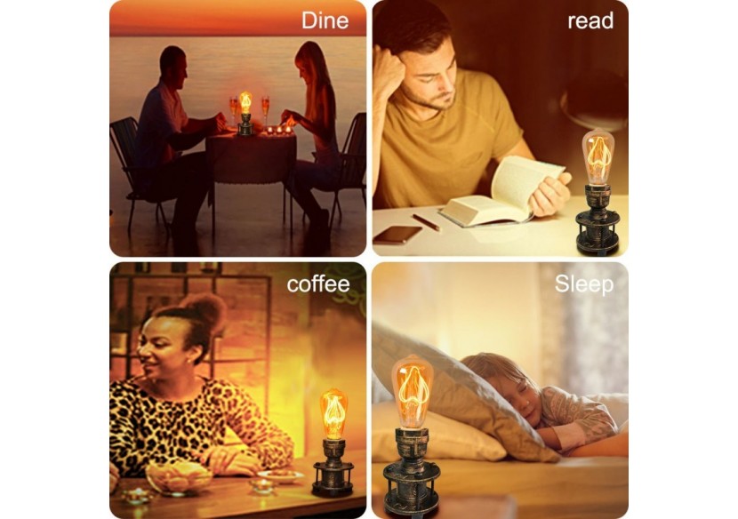 Lampe de table "Bronce" E27 - LV416 - Barcelona LED