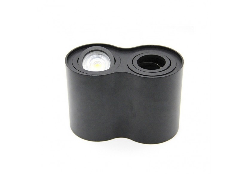 Applique plafond double en aluminium "TUB"-Orientable-2xGU10 - B997-N - Barcelona LED