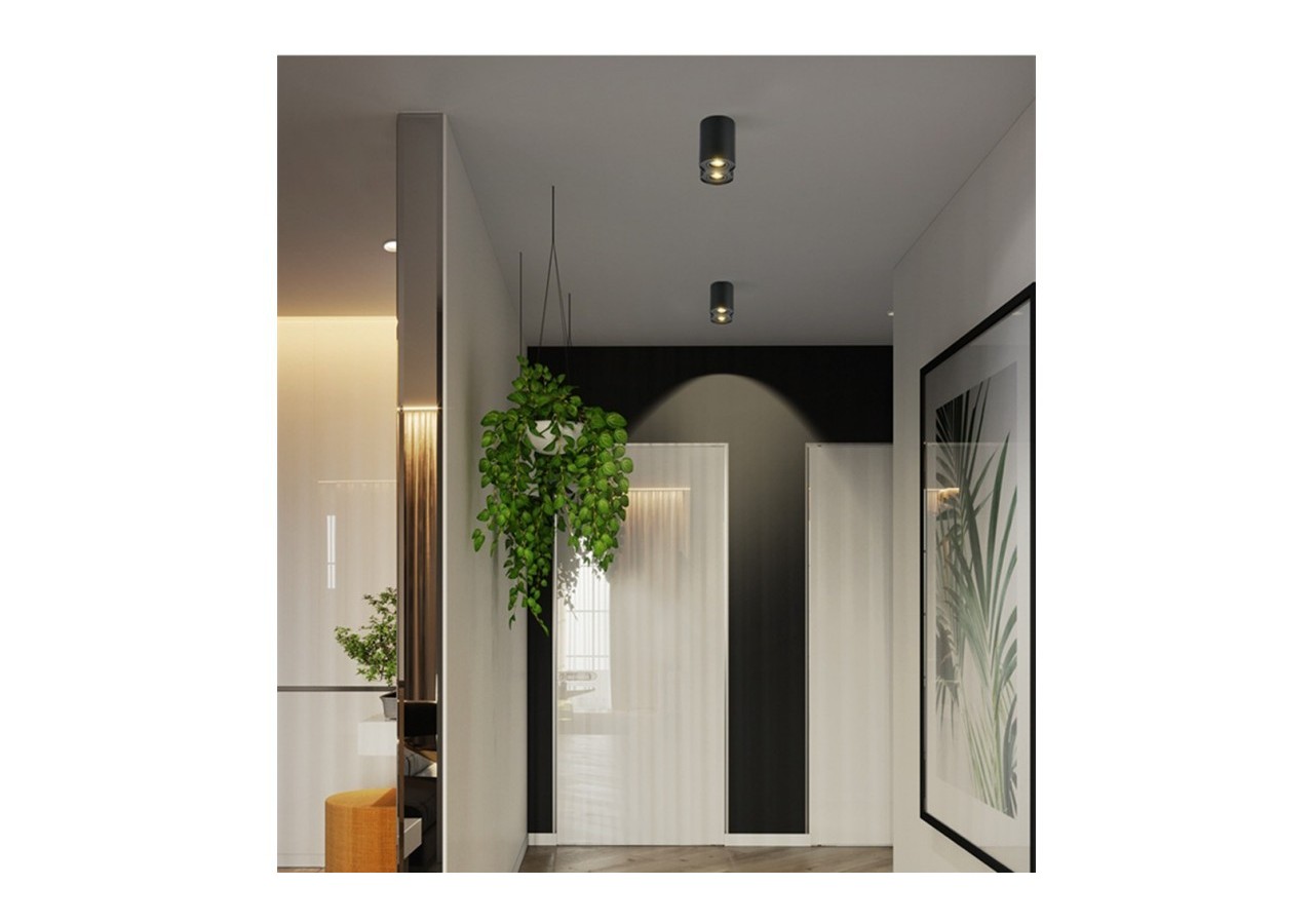 Applique plafond double en aluminium "TUB"-Orientable-2xGU10 - B997-N - Barcelona LED