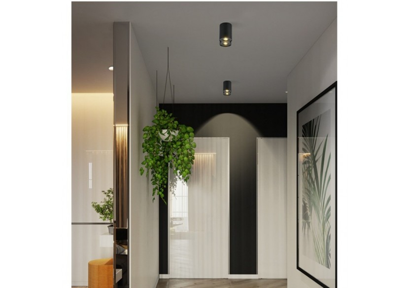 Applique plafond double en aluminium "TUB"-Orientable-2xGU10 - B997-N - Barcelona LED