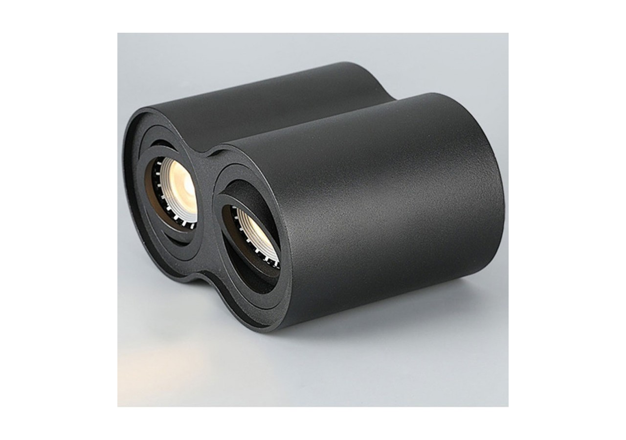 Applique plafond double en aluminium "TUB"-Orientable-2xGU10 - B997-N - Barcelona LED