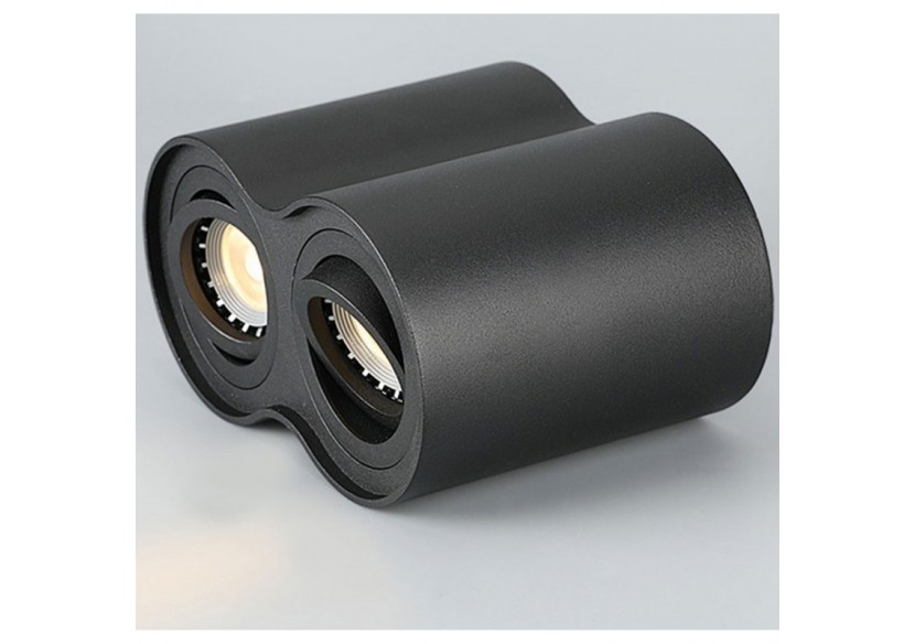 Applique plafond double en aluminium "TUB"-Orientable-2xGU10 - B997-N - Barcelona LED