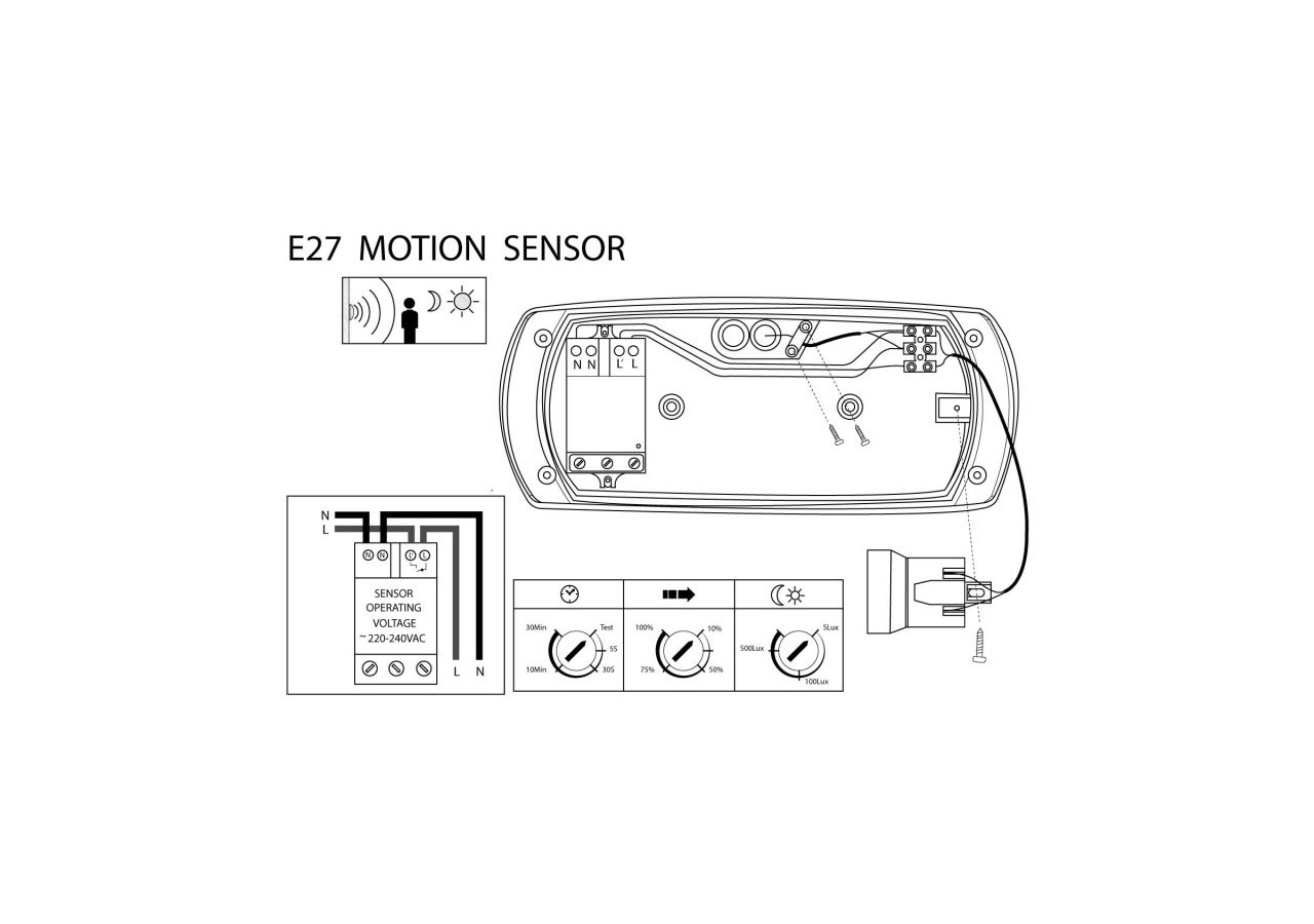 Applique murale avec capteur de mouvement Fumagalli FRANCY - 2A1.000.000.AYES7 - Barcelona LED
