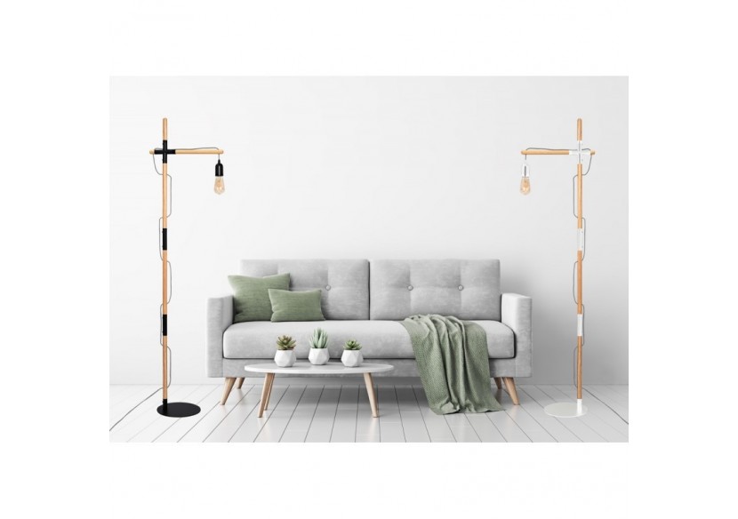Lampe sur pied en bois "NATURAL WOOD" - LM125-N - Barcelona LED