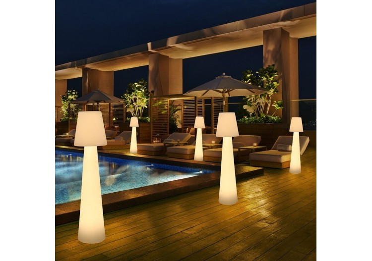 Lampadaire extérieur LED RGBW 15W rechargeable - MU5005 - Barcelona LED