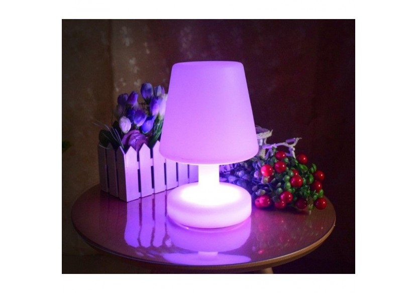 Lampe de table LED RGBW extérieur rechargeable - MU4003 - Barcelona LED