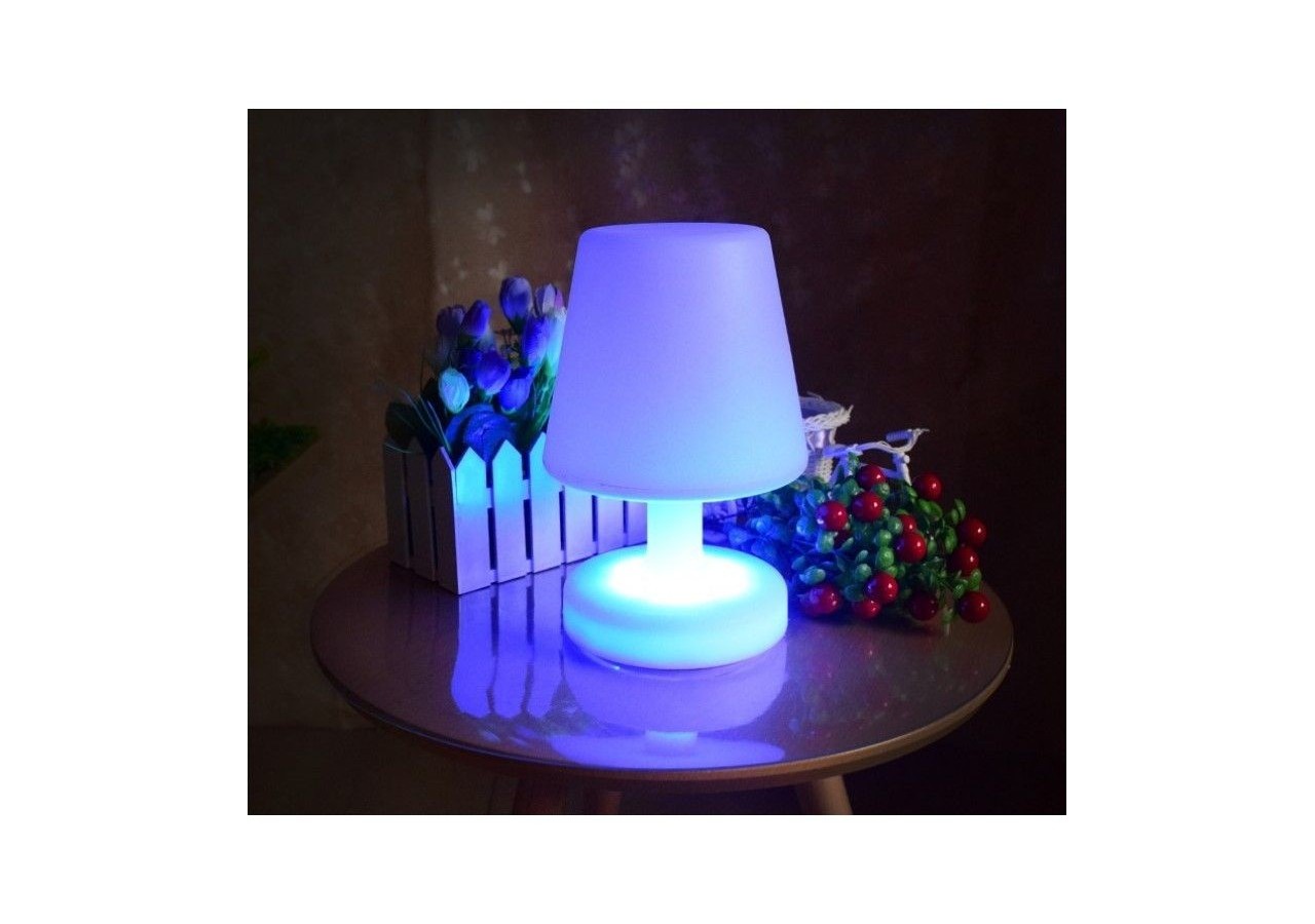 Lampe de table LED RGBW extérieur rechargeable - MU4003 - Barcelona LED