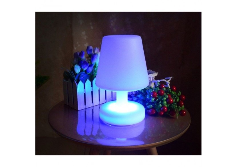 Lampe de table LED RGBW extérieur rechargeable - MU4003 - Barcelona LED