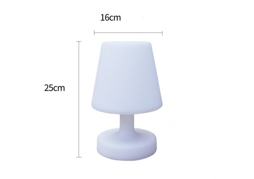 Lampe de table LED RGBW extérieur rechargeable - MU4003 - Barcelona LED