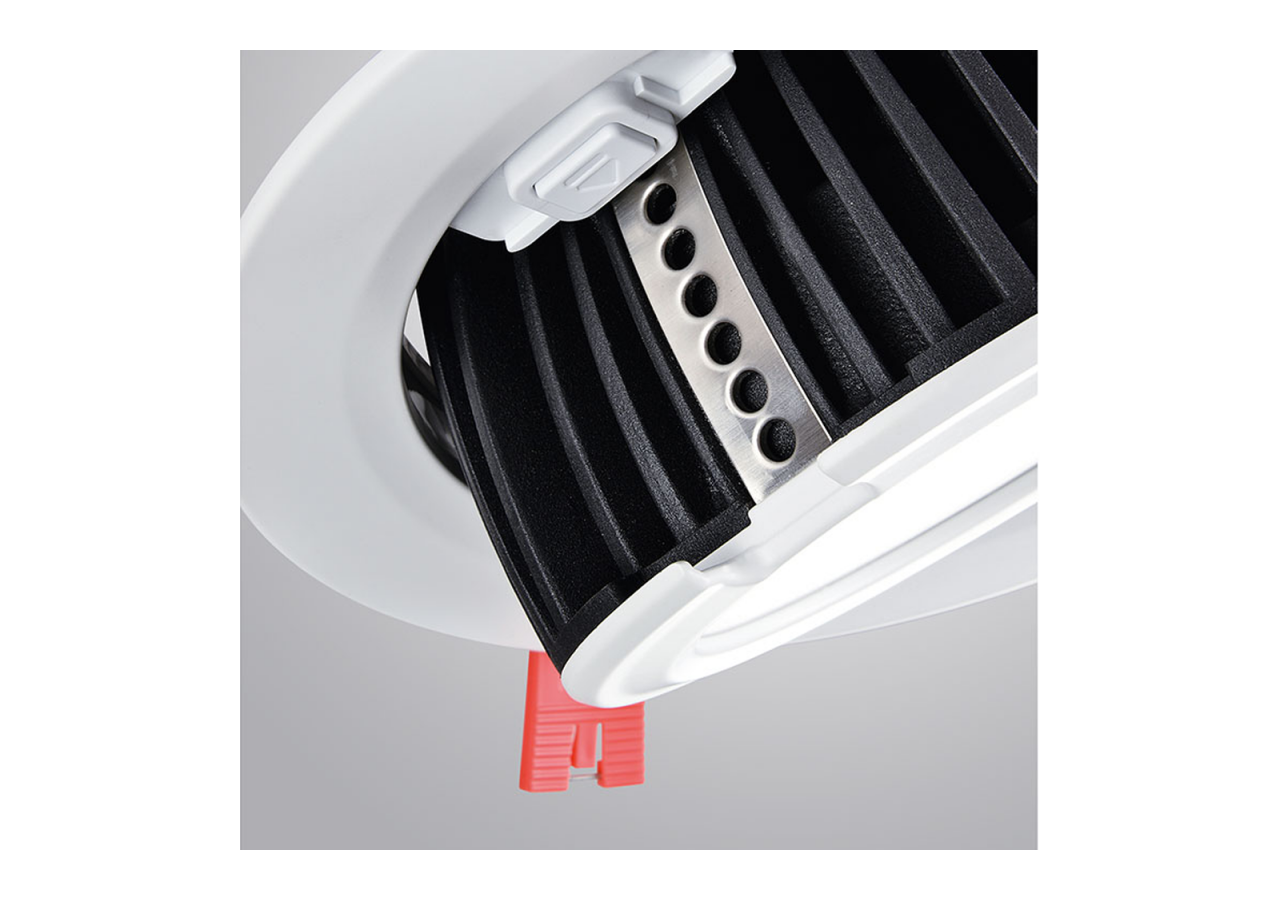 Spot LED encastrable COB 48W-IRC80-Puce Philips-Driver Lifud-IP20-Diamètre de coupe diamètre 215mm - B1268-48BN - Barcelona LED