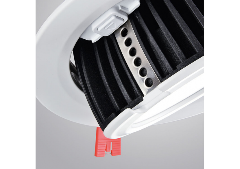 Spot LED encastrable COB 48W-IRC80-Puce Philips-Driver Lifud-IP20-Diamètre de coupe diamètre 215mm - B1268-48BN - Barcelona LED