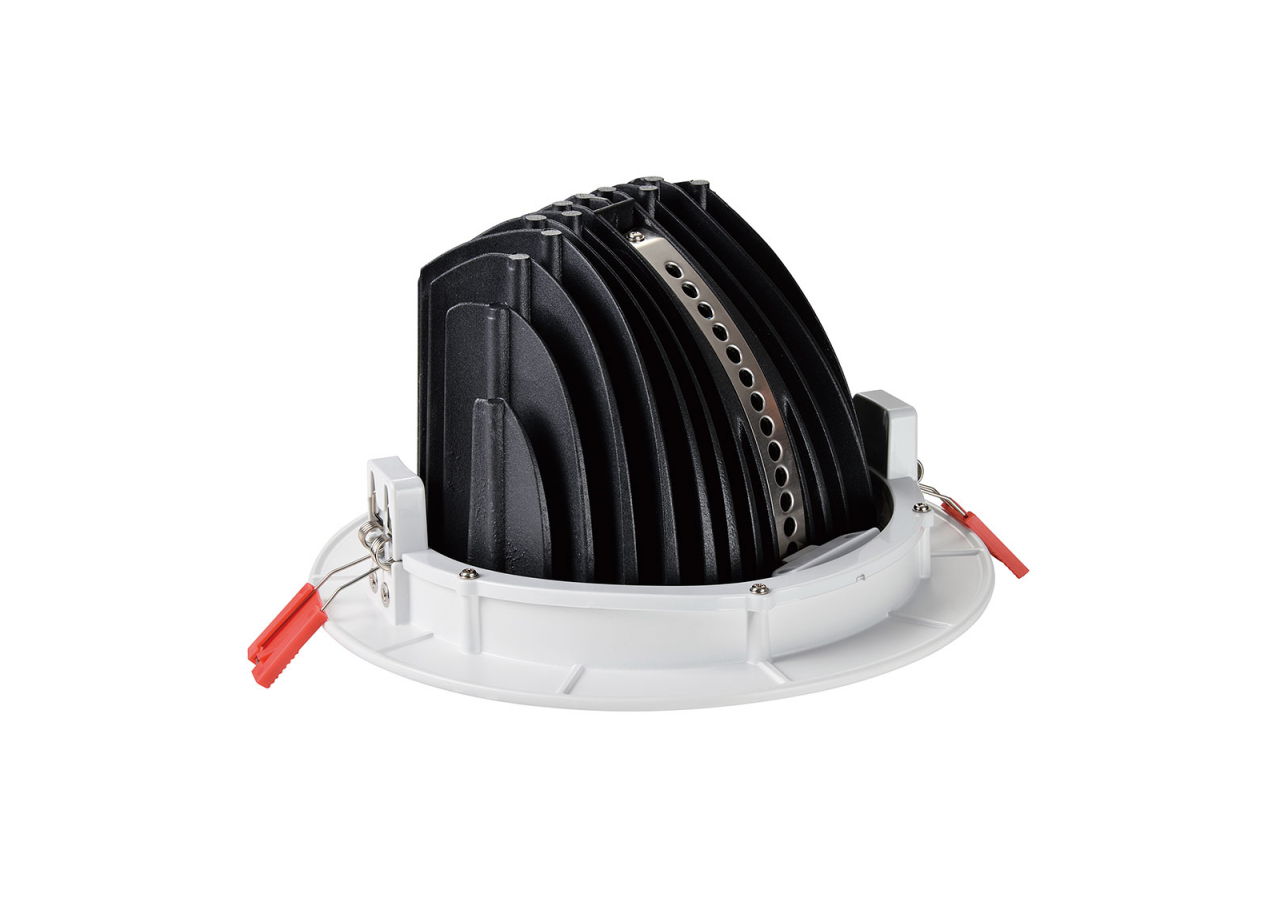 Spot LED encastrable COB 48W-IRC80-Puce Philips-Driver Lifud-IP20-Diamètre de coupe diamètre 215mm - B1268-48BN - Barcelona LED