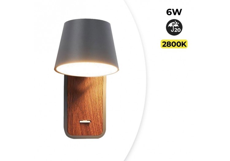 Applique LED orientable 6W "Koppen" 2700K - LN1546-G - Barcelona LED