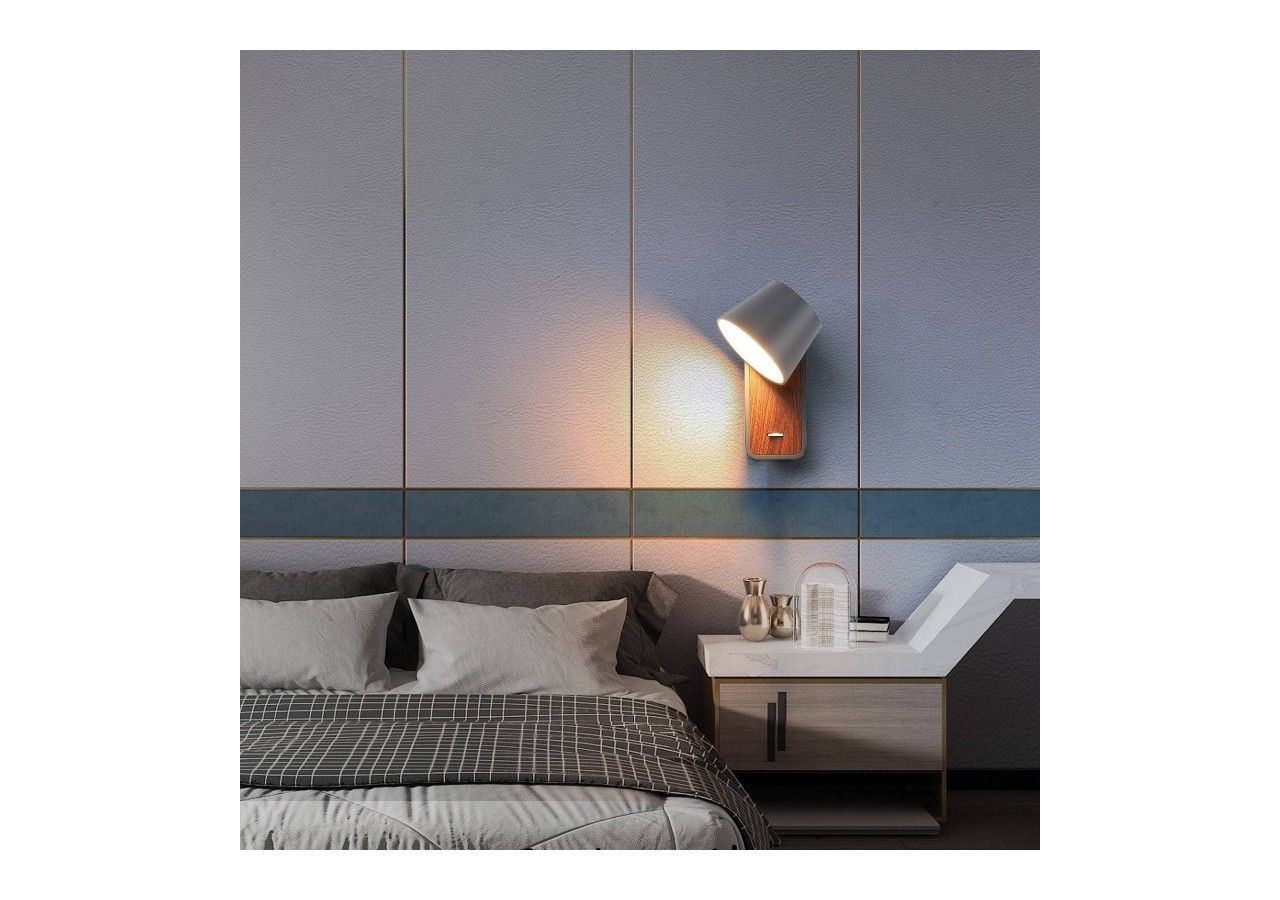 Applique LED orientable 6W "Koppen" 2700K - LN1546-G - Barcelona LED