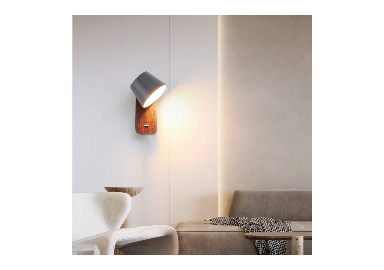 Applique LED orientable 6W "Koppen" 2700K - LN1546-G - Barcelona LED