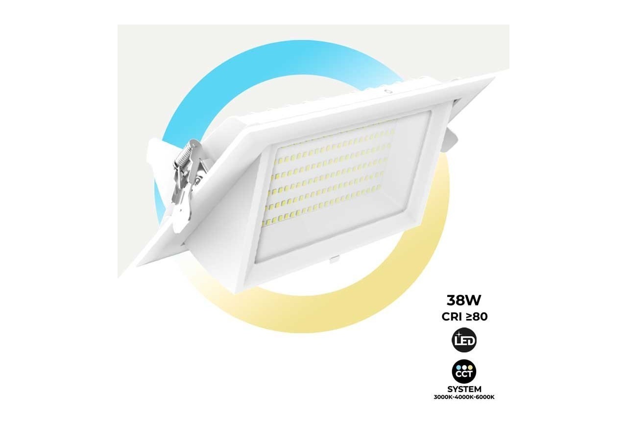 Spot LED orientable et encastrable 38W CCT LIFUD Driver - B1263-CCT - Barcelona LED