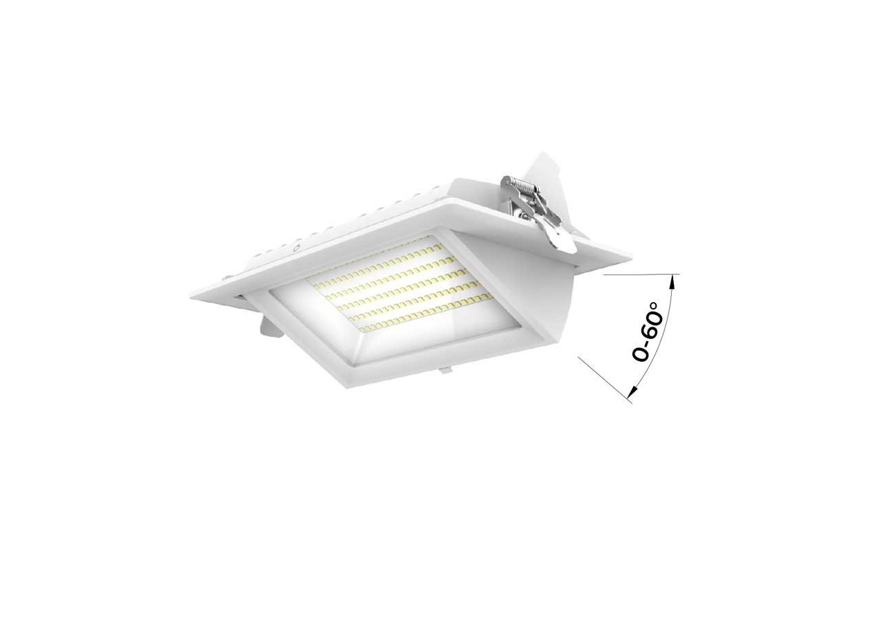 Spot LED orientable et encastrable 38W CCT LIFUD Driver - B1263-CCT - Barcelona LED