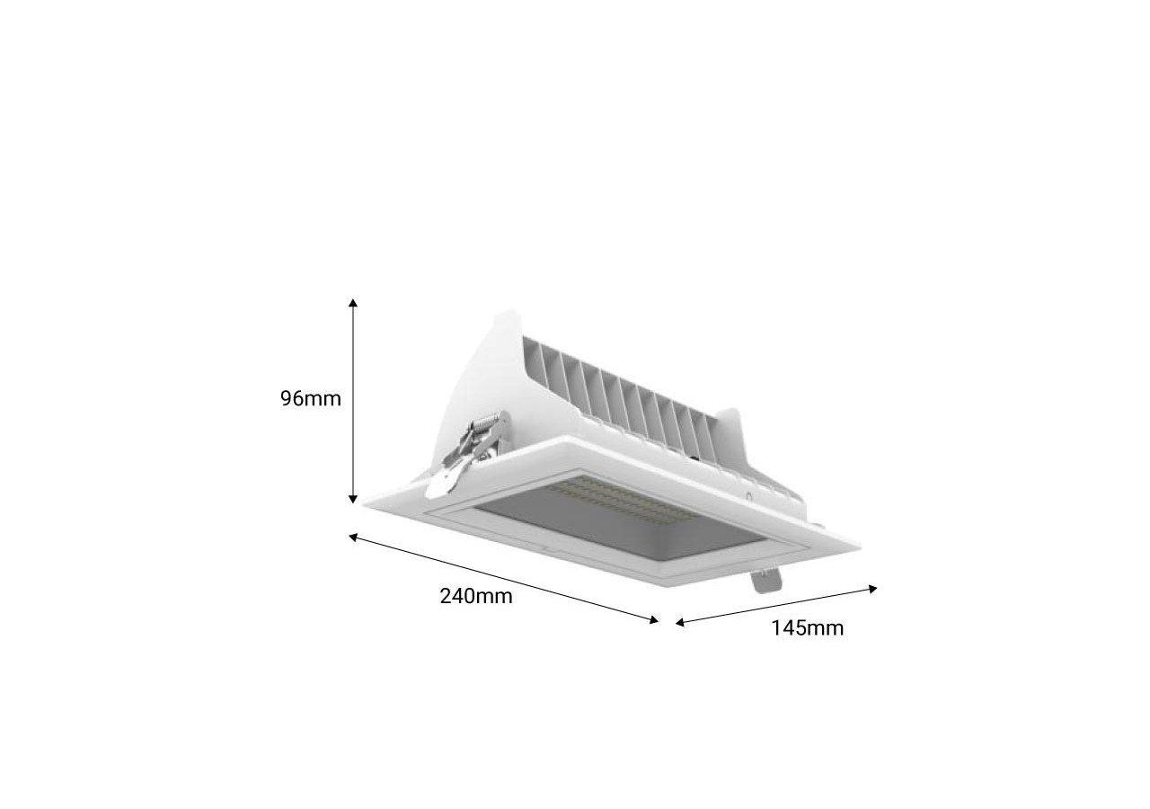 Spot LED orientable et encastrable 38W CCT LIFUD Driver - B1263-CCT - Barcelona LED
