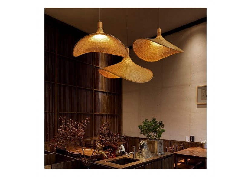 Suspension en osier "Bellas" - LM158 - Barcelona LED