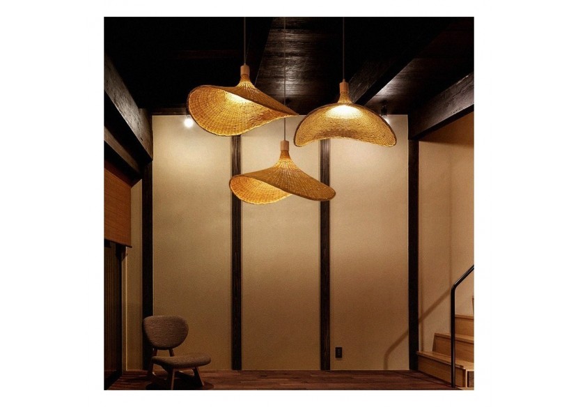 Suspension en osier "Bellas" - LM158 - Barcelona LED