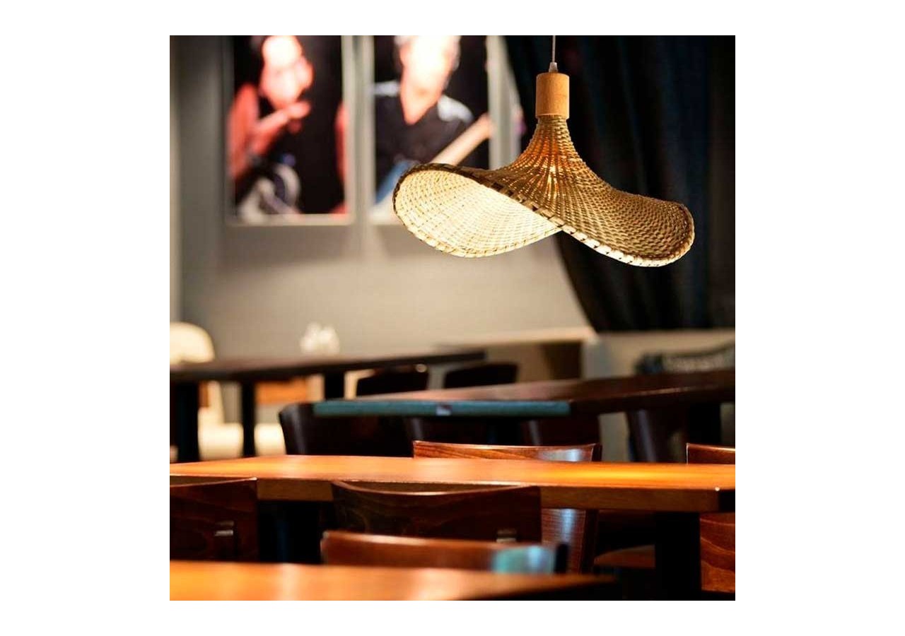 Suspension en osier "Bellas" - LM158 - Barcelona LED