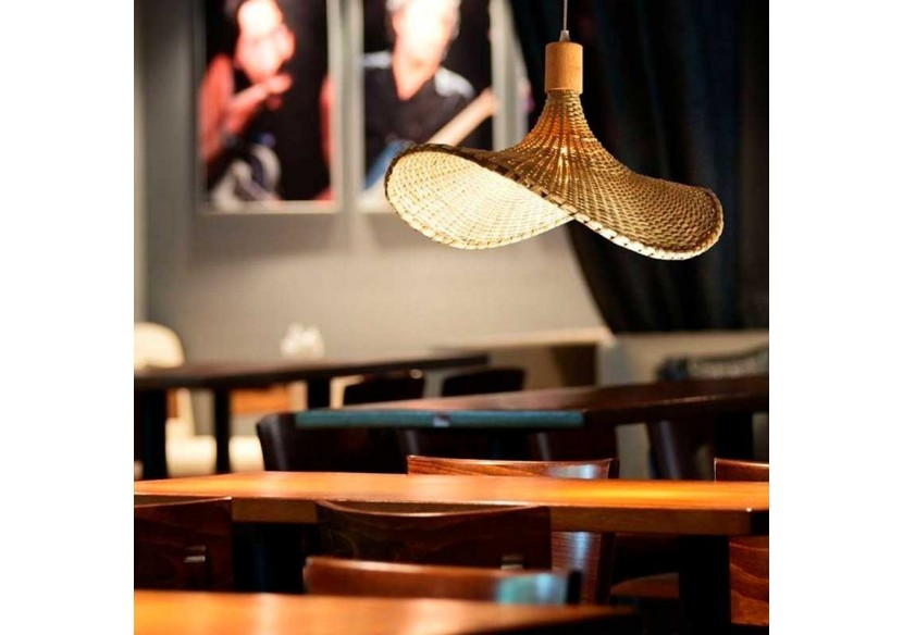 Suspension en osier "Bellas" - LM158 - Barcelona LED