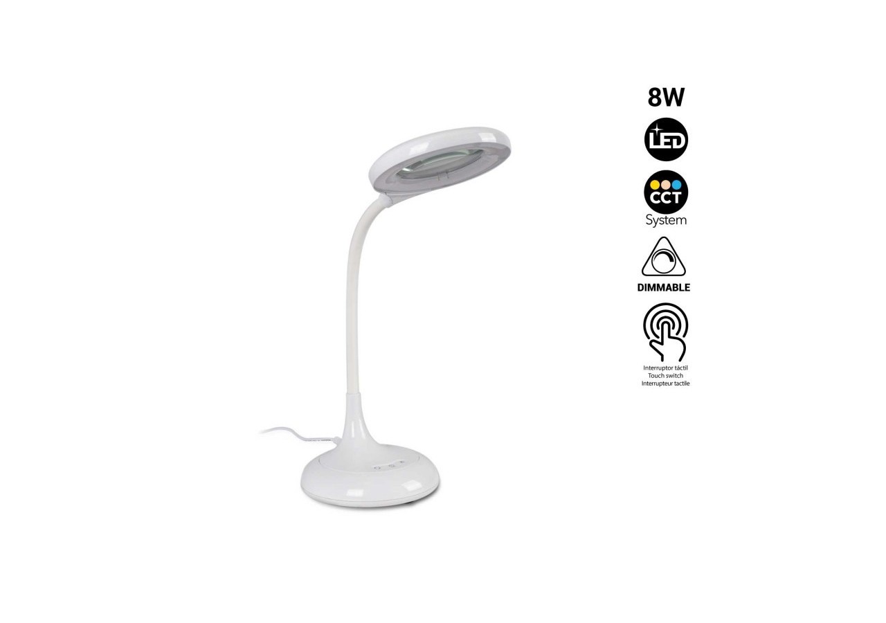 Lampe loupe LED de bureau-Dimmable-CCT-8W - L1020-B - Barcelona LED
