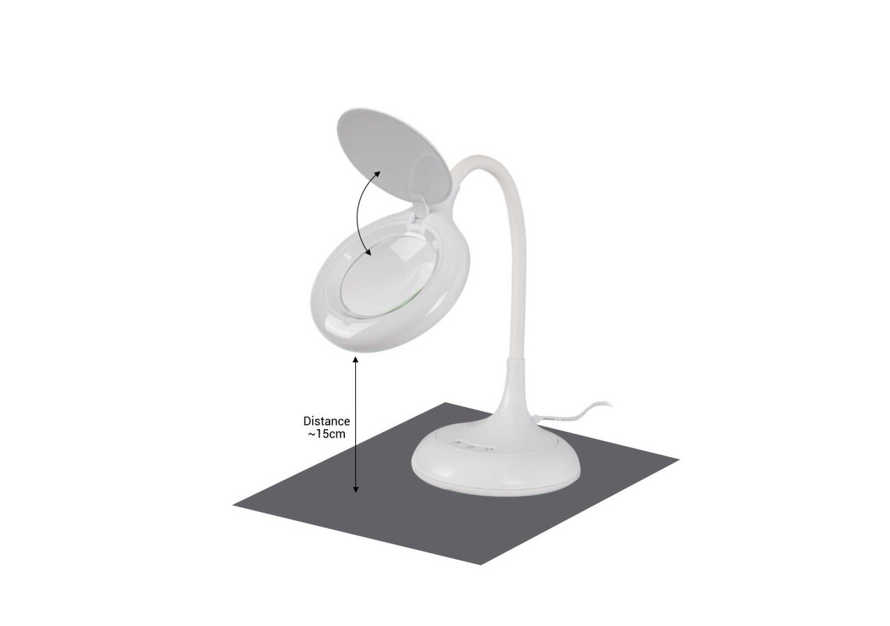 Lampe loupe LED de bureau-Dimmable-CCT-8W - L1020-B - Barcelona LED