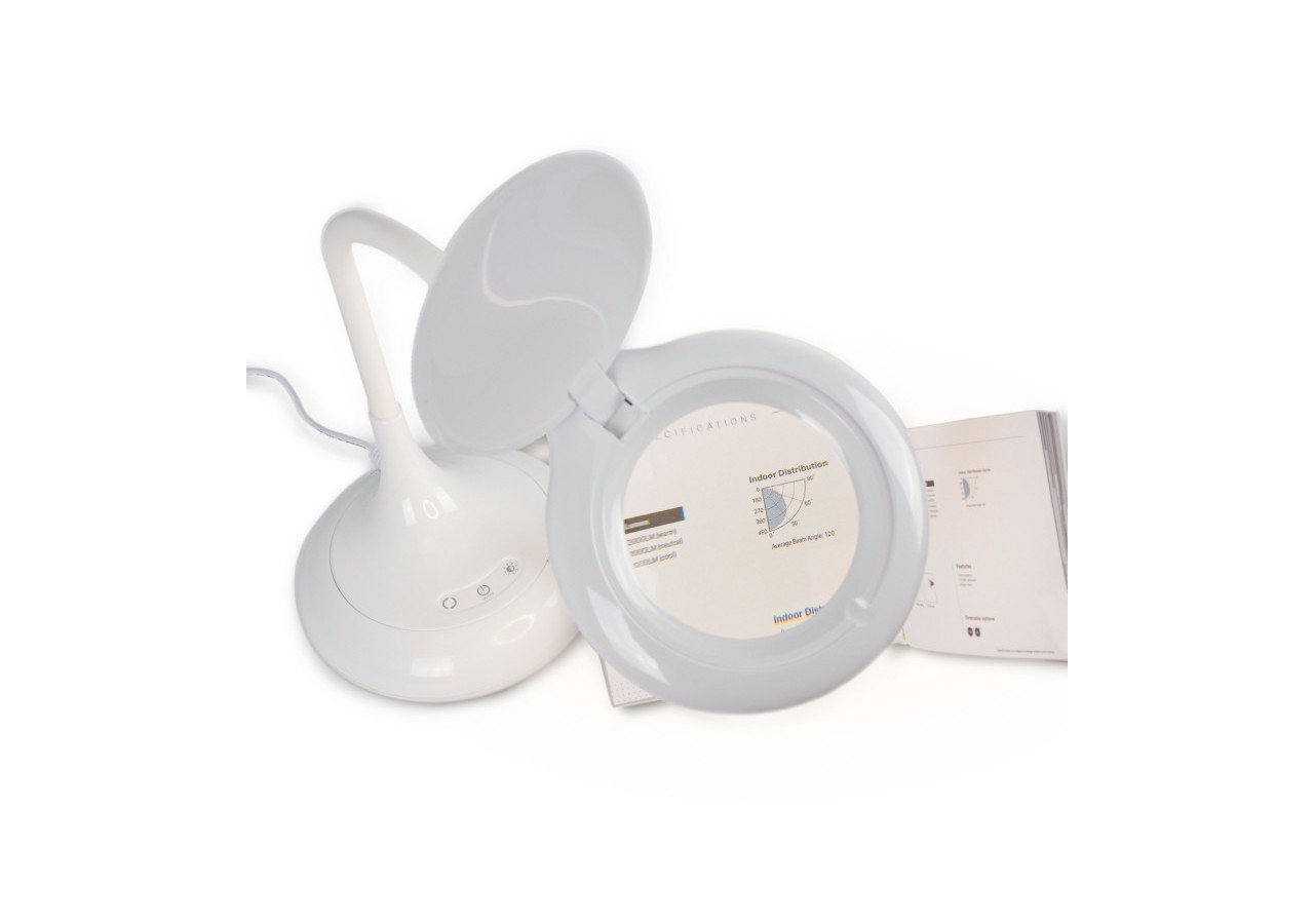 Lampe loupe LED de bureau-Dimmable-CCT-8W - L1020-B - Barcelona LED