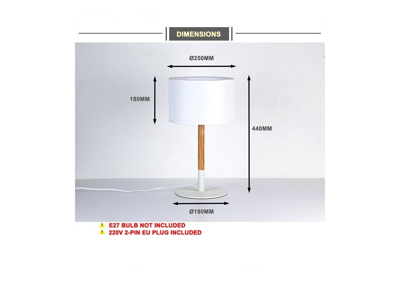 Lampe de table "Class" E27 - LN1301-B - Barcelona LED