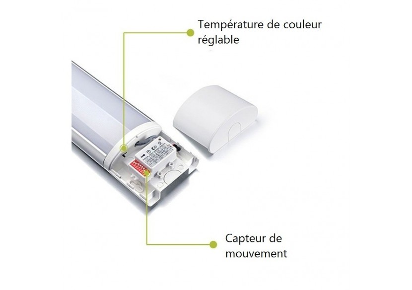 Linéaire LED haute puissance de 60 cm CCT avec détecteur de mouvements - B8500-60CCT - Barcelona LED