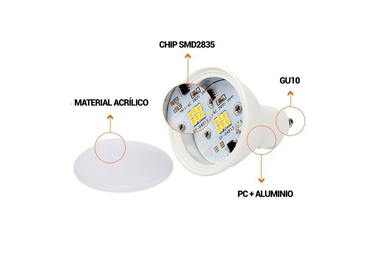 Ampoule GU10 LED 6W Dimmable - B548-BC - Barcelona LED