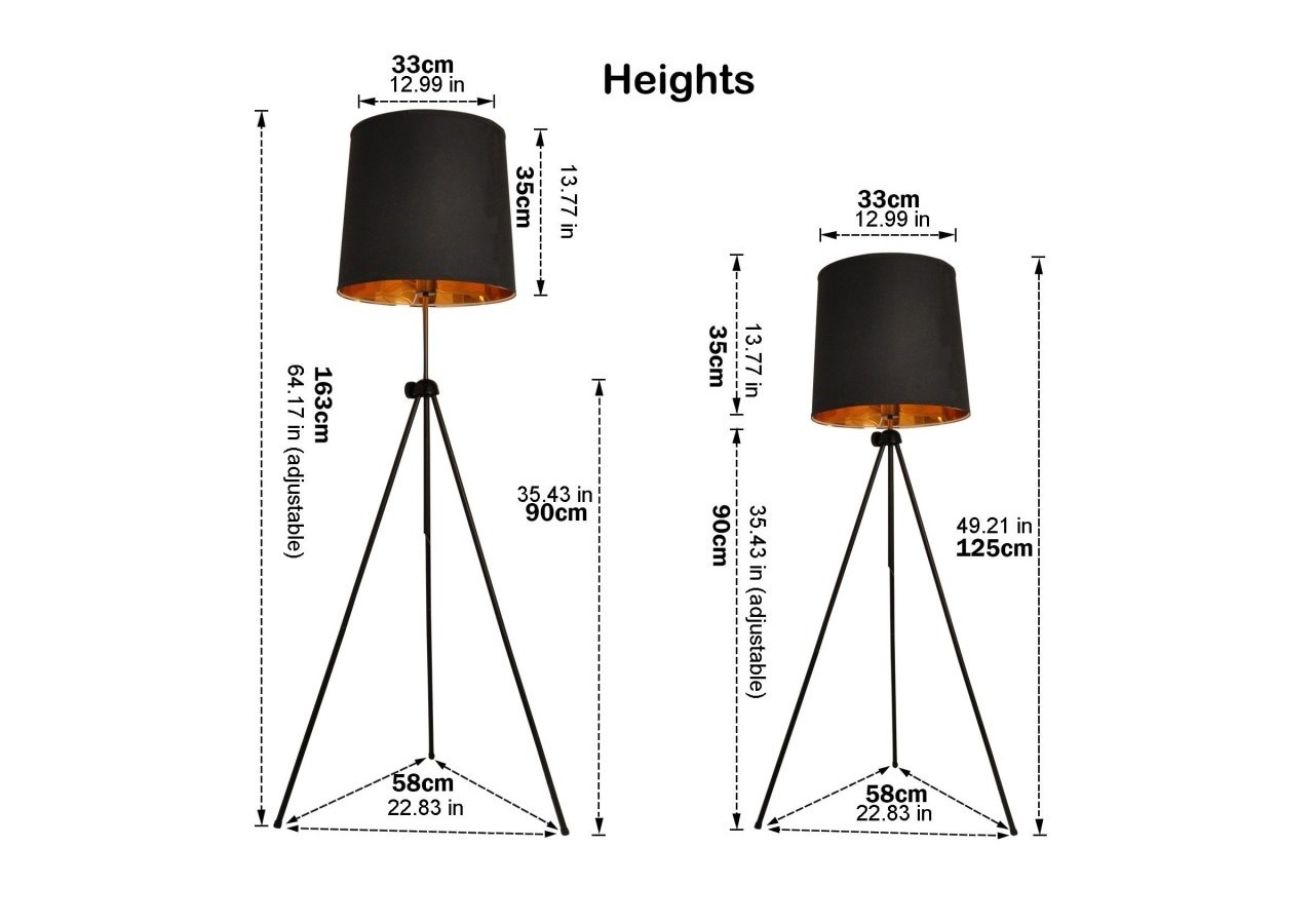 Lampe sur pied tripode "Kappen" - L3059 - Barcelona LED