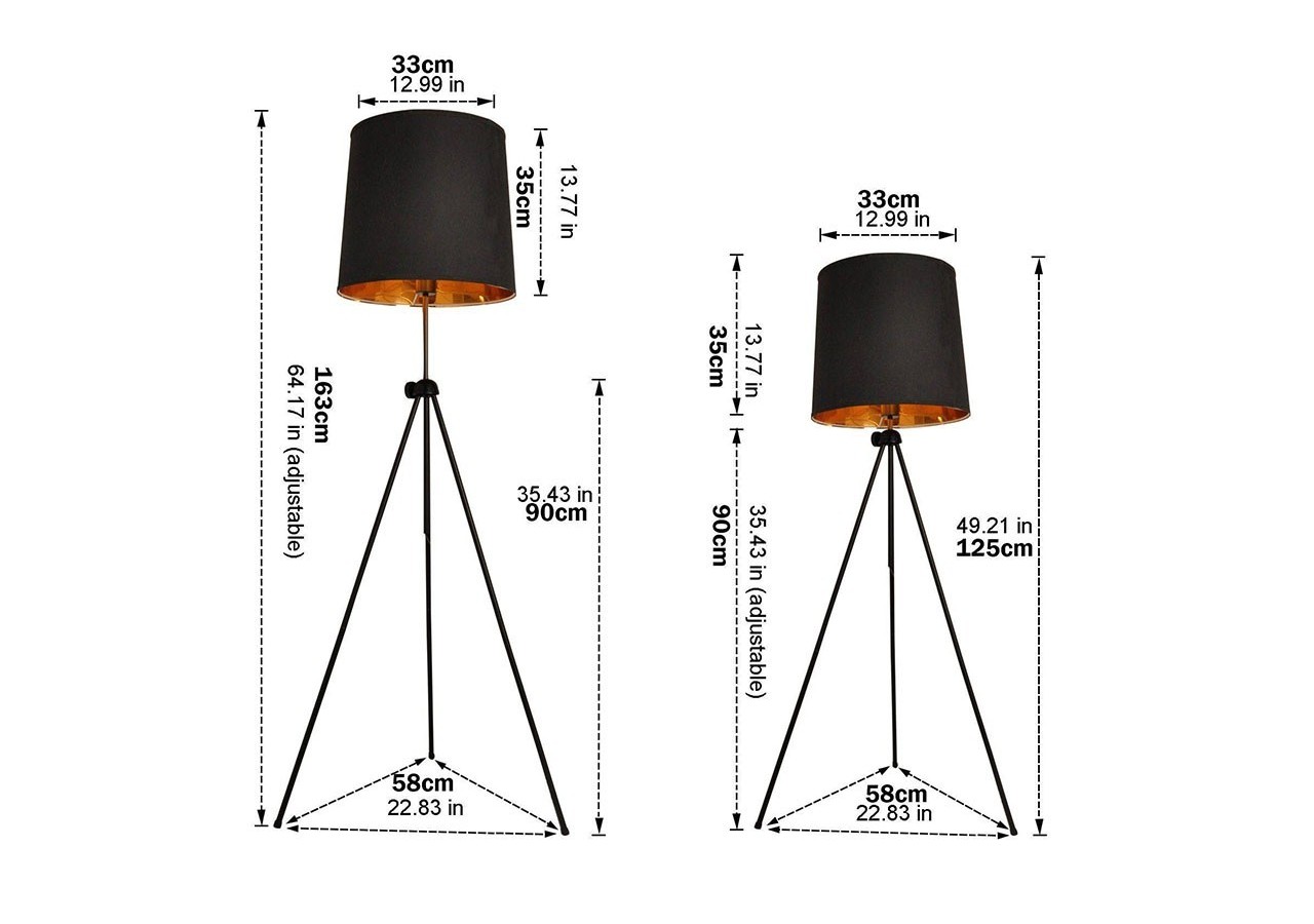 Lampe sur pied tripode "Kappen" - L3059 - Barcelona LED