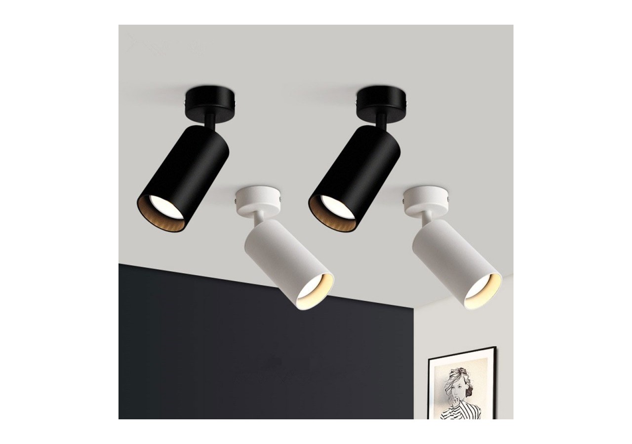 Spot pour ampoule GU10 Orientable 360 degrés "L" - L250-B - Barcelona LED