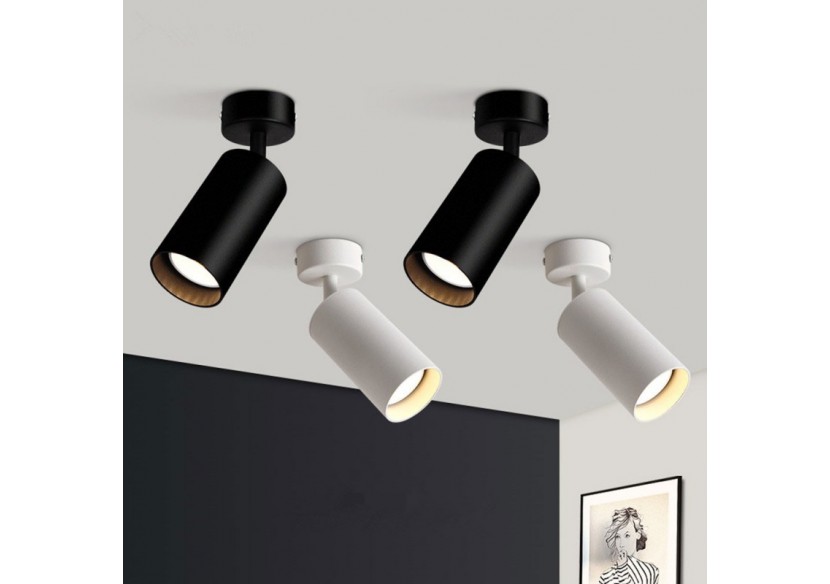 Spot pour ampoule GU10 Orientable 360 degrés "L" - L250-B - Barcelona LED