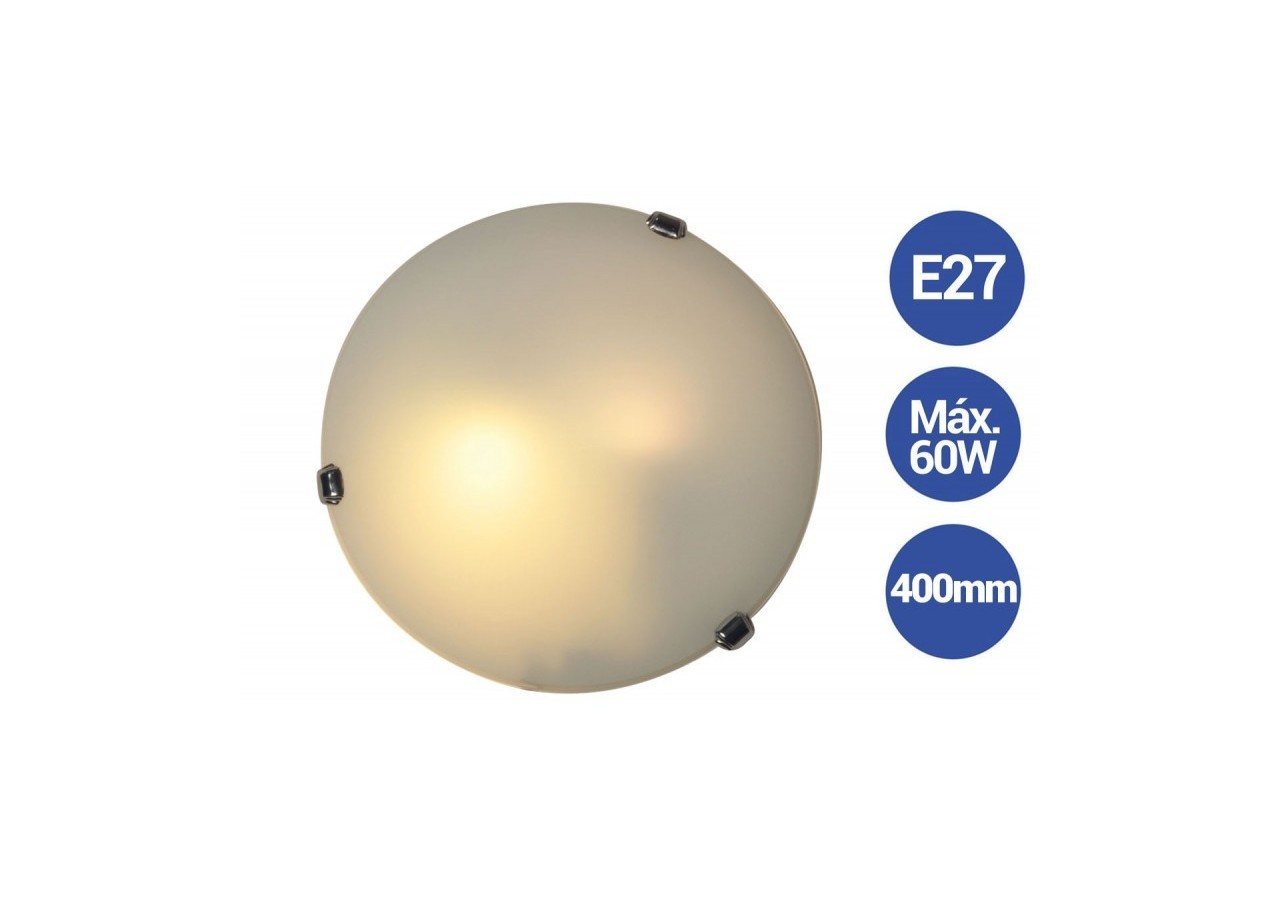 Applique Plafonnier "Luna Piena CR1" 2xE27 - L5055-CR1 - Barcelona LED