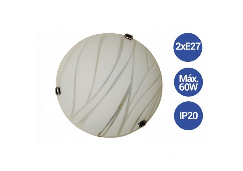 Applique murale "Luna Piena CR3" 2xE27 - L5051-CR3 - Barcelona LED Applique murale "Luna Piena CR3" 2xE27 - L5051-CR3 - Barcelona LED