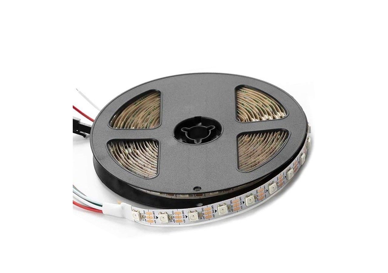 Ruban LED intelligent IC RGB 5V DC-14,4W/m-IP20-60 LED/m-Largeur 10mm-5m - B1572RGB - Barcelona LED