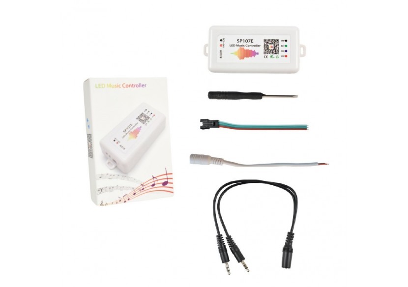 Contrôleur musical LED IC Pixel RGB/RGBW Bluetooth-5-24V DC-960 pixels - SP107E - Barcelona LED