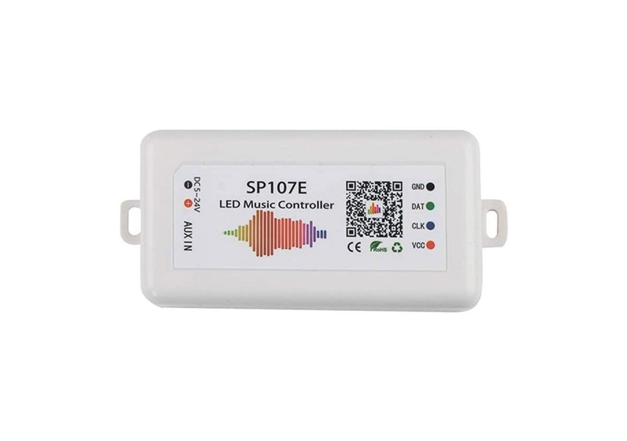 Contrôleur musical LED IC Pixel RGB/RGBW Bluetooth-5-24V DC-960 pixels - SP107E - Barcelona LED