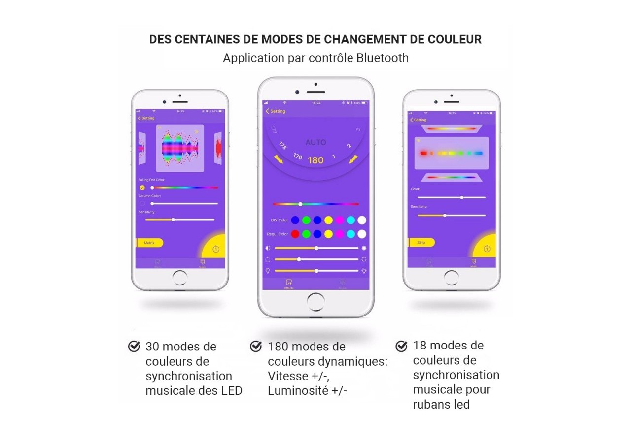 Contrôleur musical LED IC Pixel RGB/RGBW Bluetooth-5-24V DC-960 pixels - SP107E - Barcelona LED