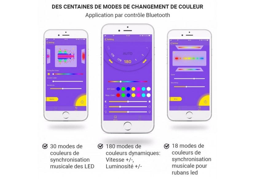 Contrôleur musical LED IC Pixel RGB/RGBW Bluetooth-5-24V DC-960 pixels - SP107E - Barcelona LED