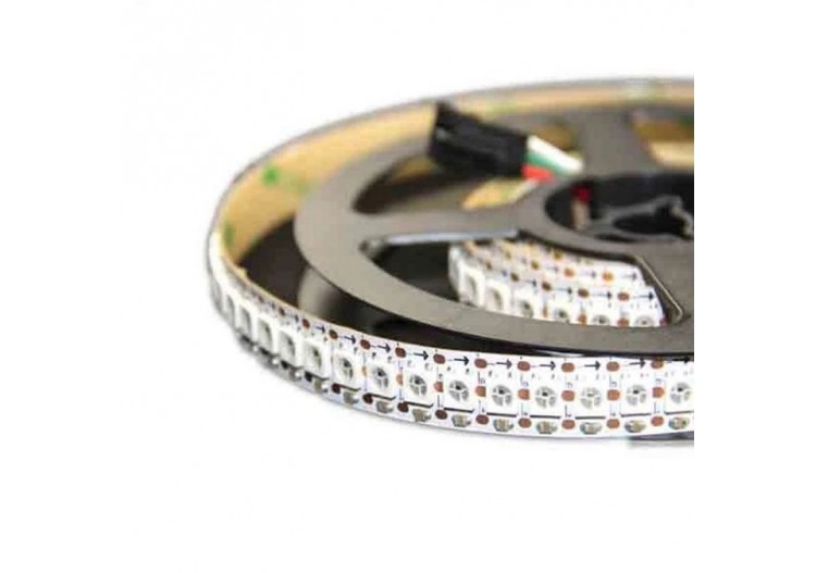 Ruban LED intelligent IC RGB 5V DC-IP20-21,6W/m-144 LED/m-Largeur 12mm-2m - B1573RGB - Barcelona LED 2