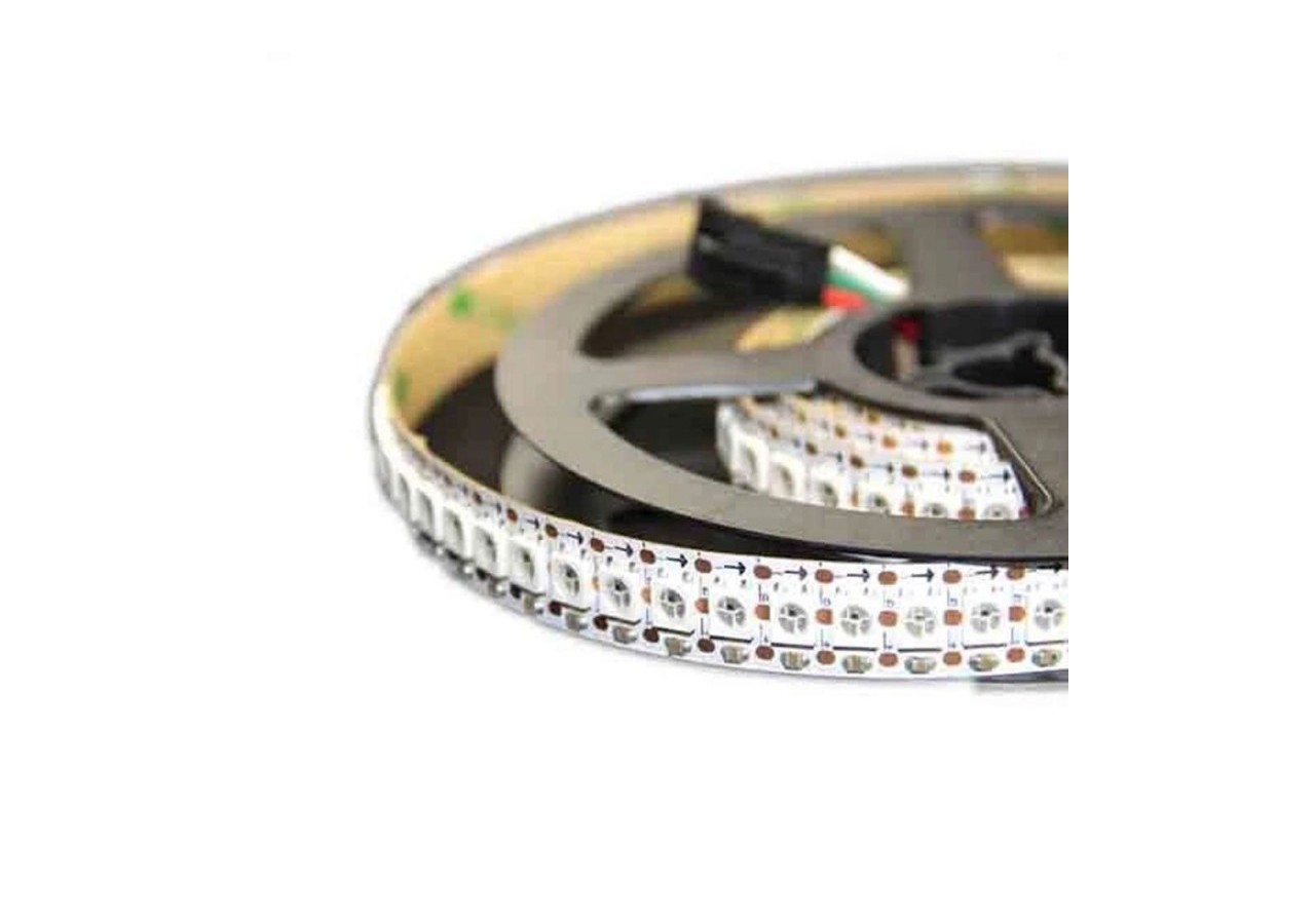 Ruban LED intelligent IC RGB 5V DC-IP20-21,6W/m-144 LED/m-Largeur 12mm-2m - B1573RGB - Barcelona LED