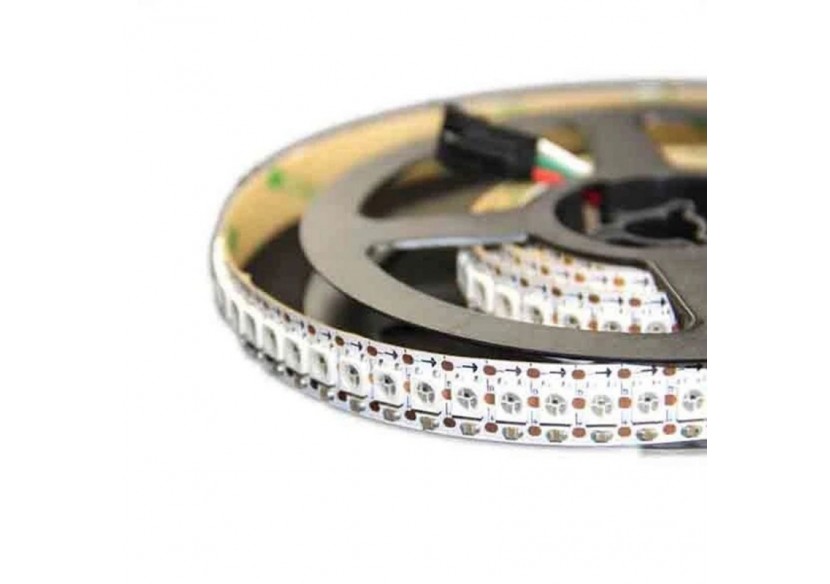 Ruban LED intelligent IC RGB 5V DC-IP20-21,6W/m-144 LED/m-Largeur 12mm-2m - B1573RGB - Barcelona LED Ruban LED intelligent IC RGB 5V DC-IP20-21,6W/m-144 LED/m-Largeur 12mm-2m - B1573RGB - Barcelona LED