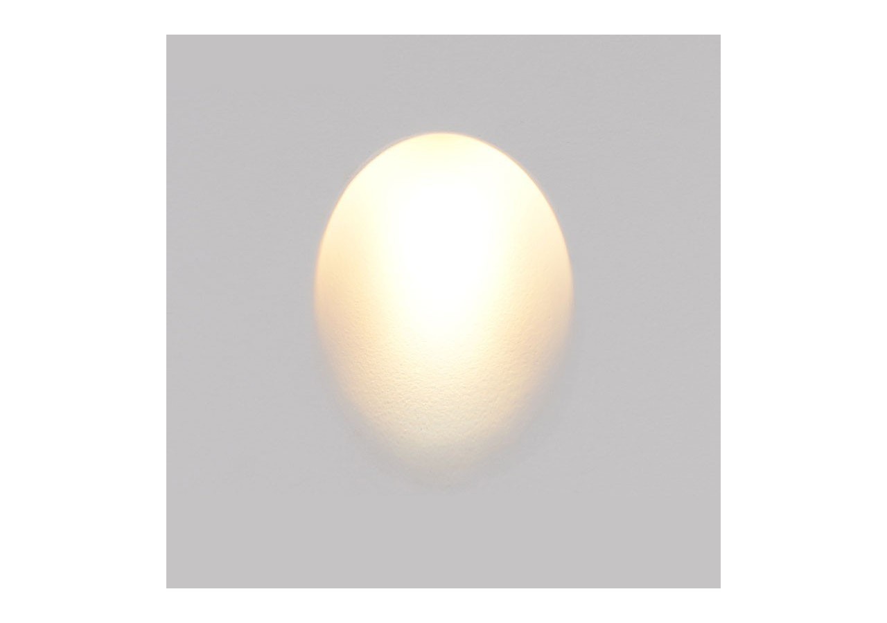 Applique encastrable LED en plâtre "Olive" 1W - B263 - Barcelona LED