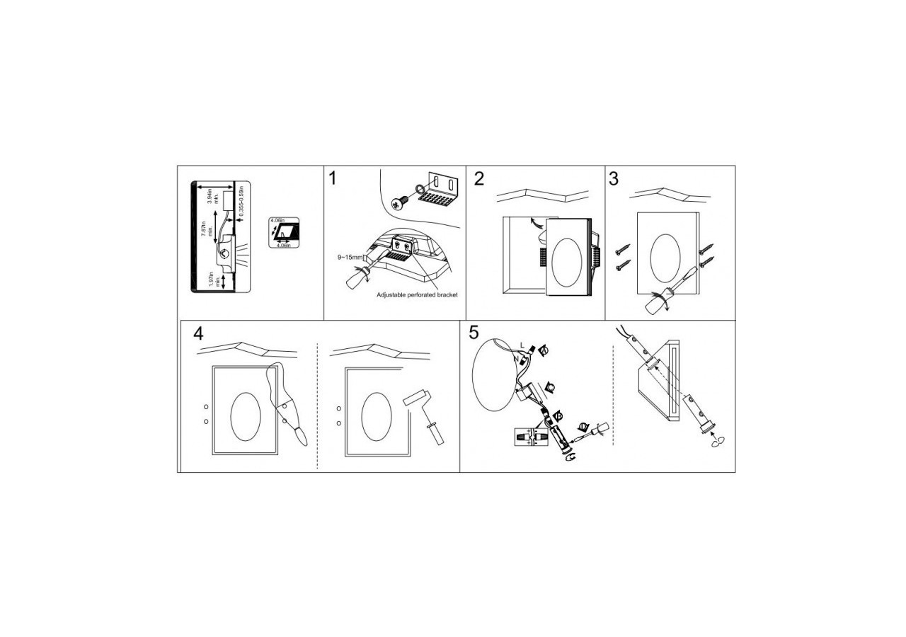 Applique encastrable LED en plâtre "Olive" 1W - B263 - Barcelona LED