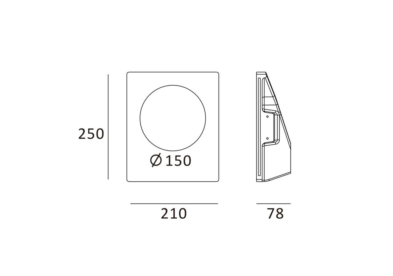 Applique encastrable en plâtre GU10 "Melon" - B265 - Barcelona LED