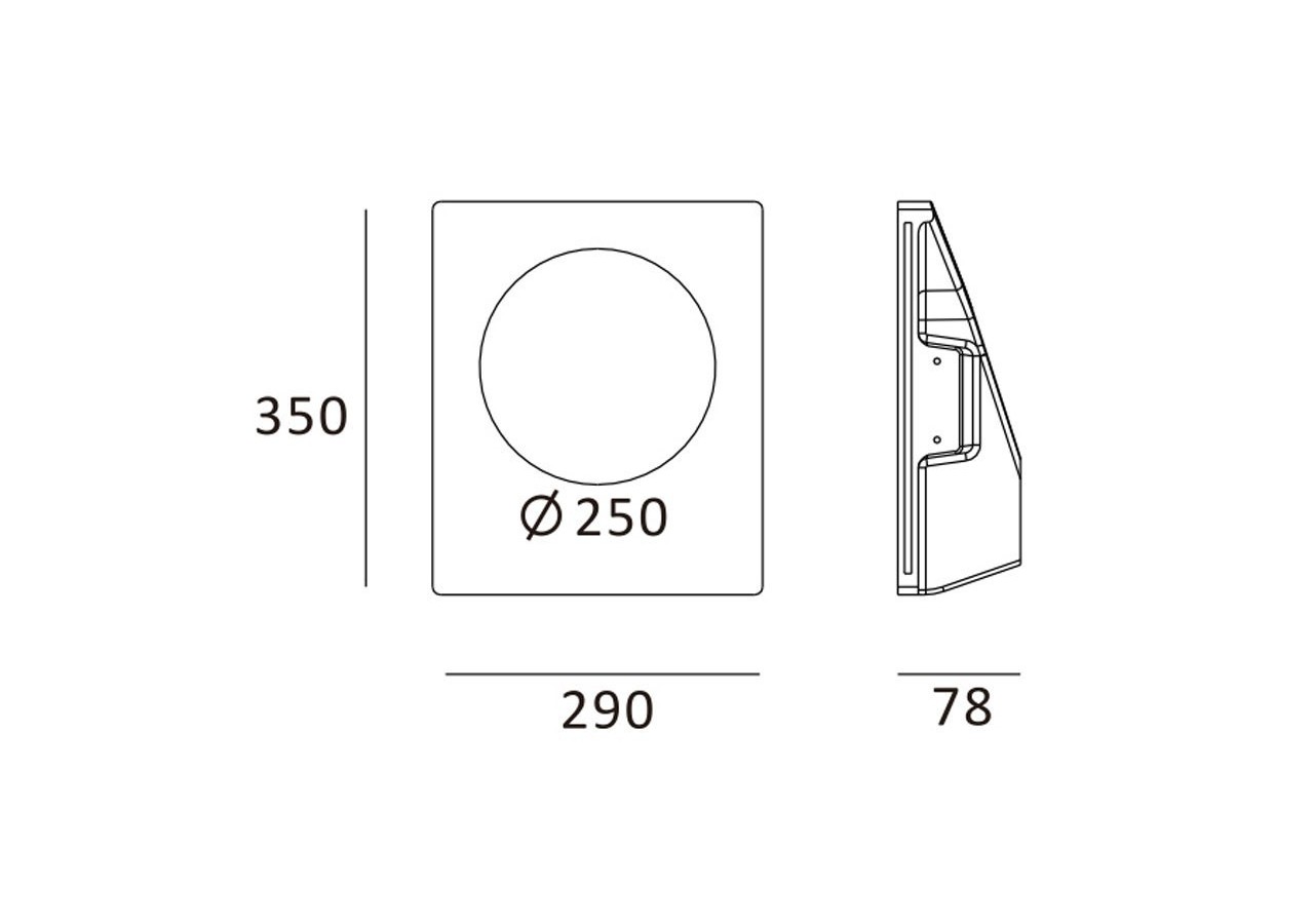 Applique encastrable GU10 en plâtre "Melon 2" - B267 - Barcelona LED